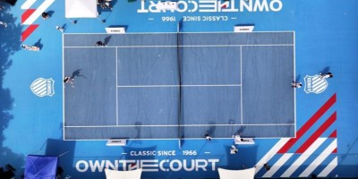 黄圣池亮相K·SWISS大中华区首个艺术网球场开幕式